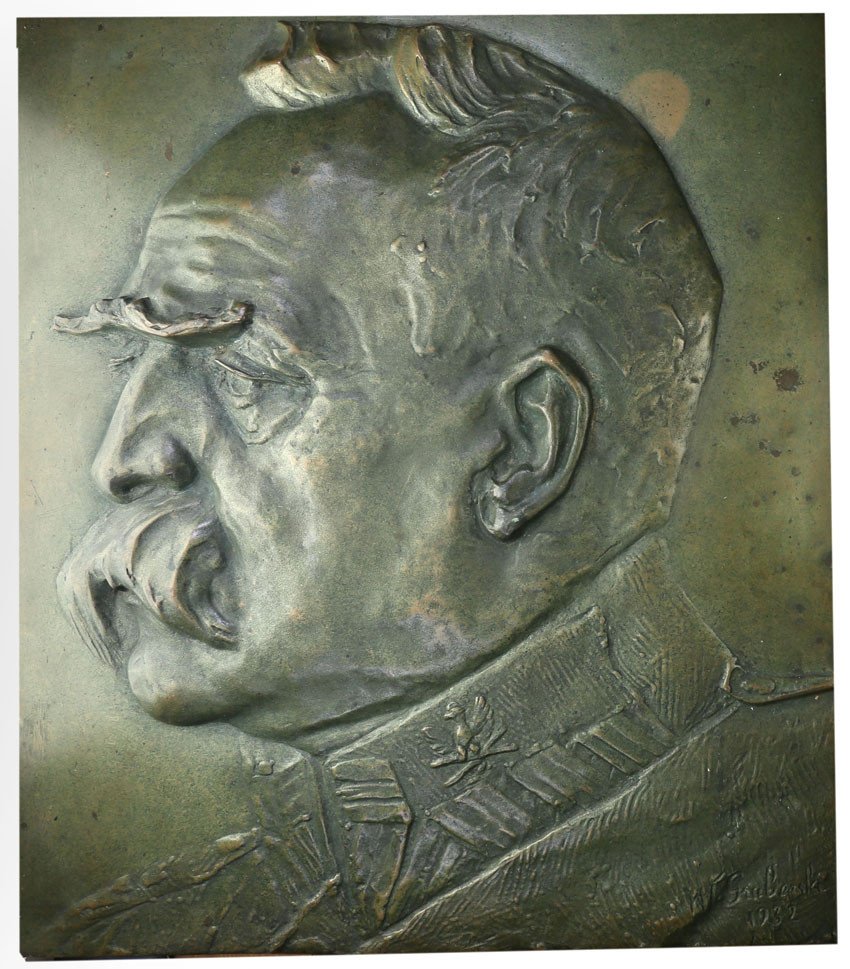 Polska. Super plakieta Józef Piłsudski 1932, Gruberski, brąz
